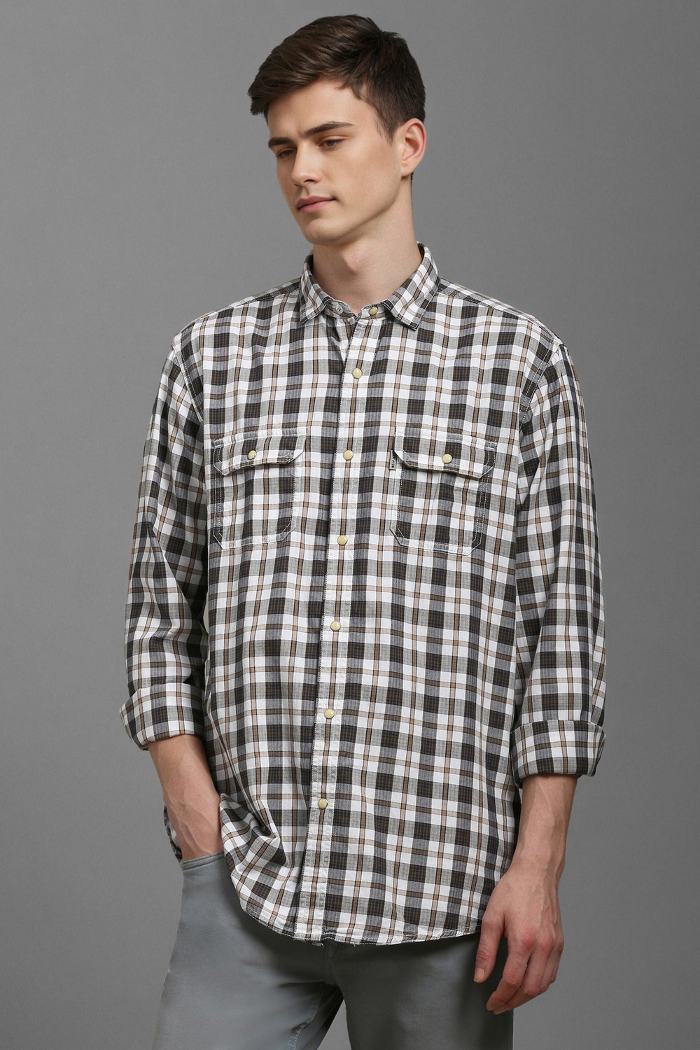 Men White Check Full Sleeves Casual Shirt-White 1 27895-men-white-check-full-sleeves-casual-shirt-white-1.jpg