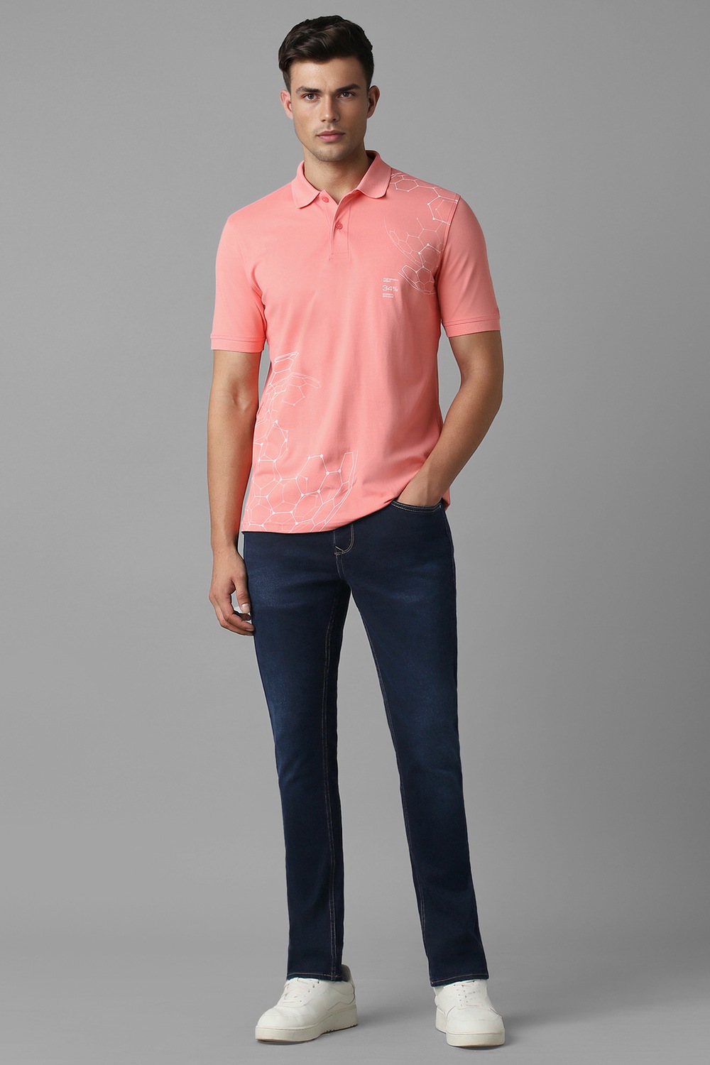 Men Navy Dark Super Slim Fit Jeans-Navy