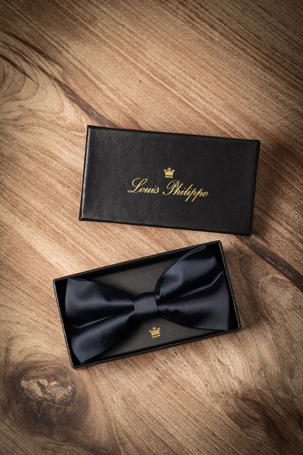 Men Navy Solid Tie-Navy
