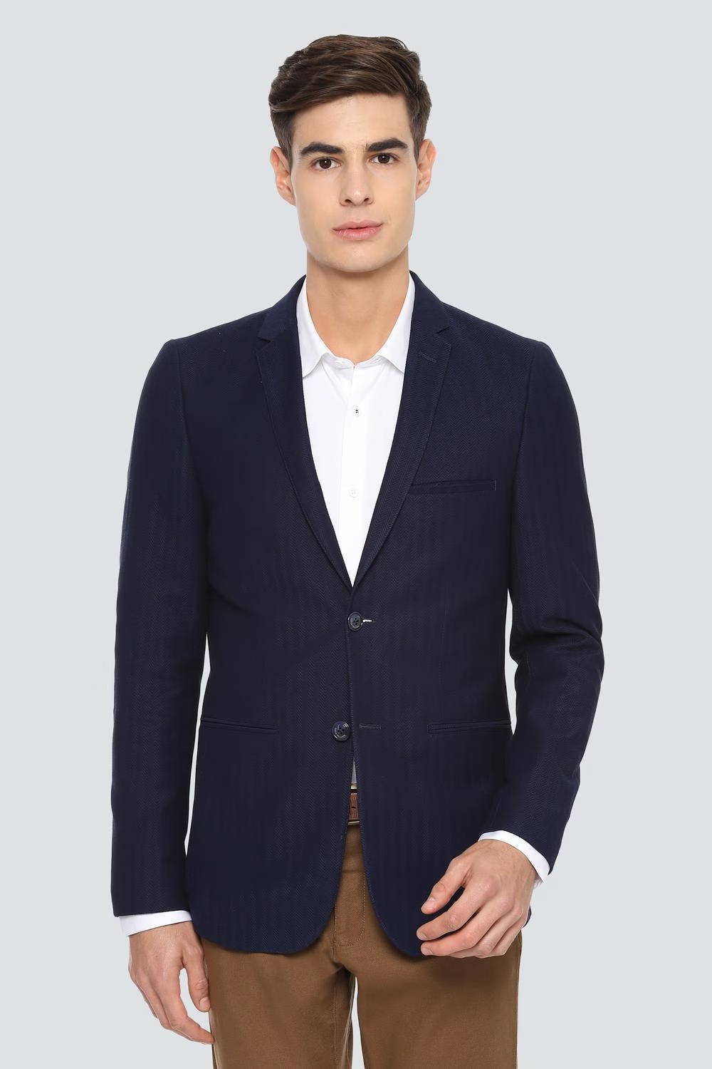 Men Navy Super Slim Fit Textured Leisure Sport Blazer-Navy 1 28813-men-navy-super-slim-fit-textured-leisure-sport-blazer-navy-1.jpg