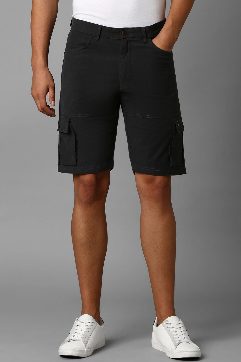 Men Black Solid Slim Fit Shorts-Black 1 29056-men-black-solid-slim-fit-shorts-black-1.webp