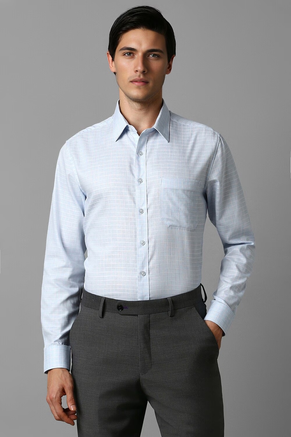 Men Blue Slim Fit Check Full Sleeves Formal Shirt-Blue 1 29337-men-blue-slim-fit-check-full-sleeves-formal-shirt-blue-1.jpg