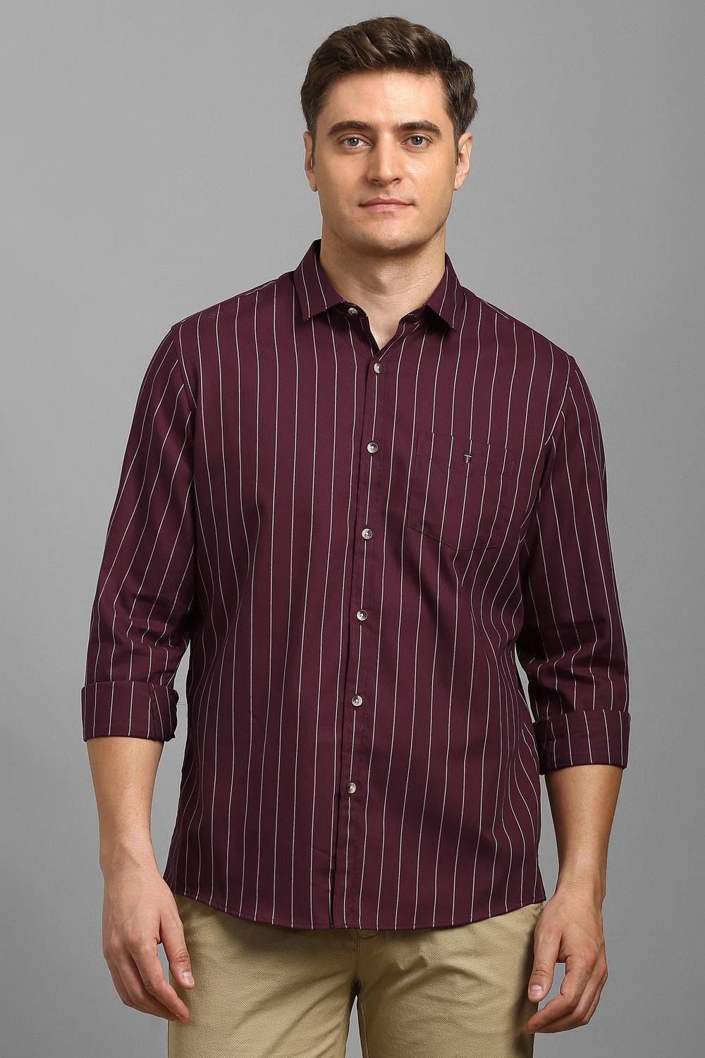 Men Maroon Stripe Full Sleeves Casual Shirt-Maroon 1 30034-men-maroon-stripe-full-sleeves-casual-shirt-maroon-1.jpg