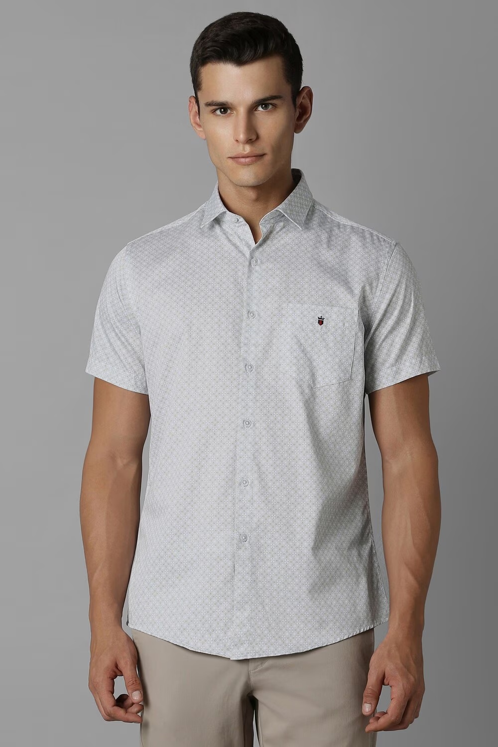 Men White Slim Fit Print Half Sleeves Casual Shirt-White 1 30238-men-white-slim-fit-print-half-sleeves-casual-shirt-white-1.jpg