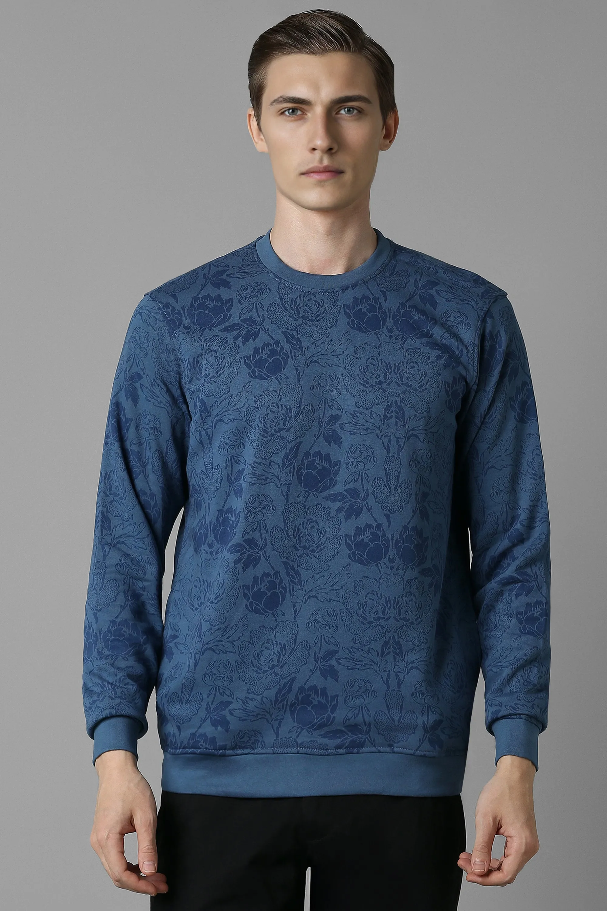 Men Casual Navy Print Sweatshirt-Navy 1 30489-men-casual-navy-print-sweatshirt-navy-1.webp