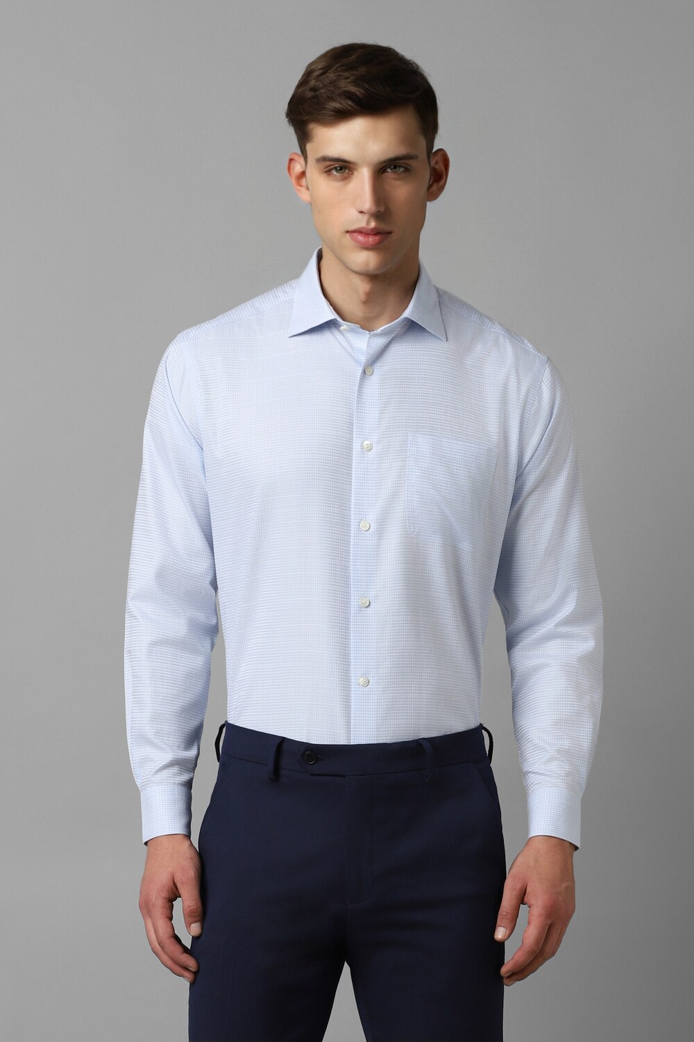 Men Blue Classic Fit Check Full Sleeves Formal Shirt-Blue 1 30673-men-blue-classic-fit-check-full-sleeves-formal-shirt-blue-1.jpg