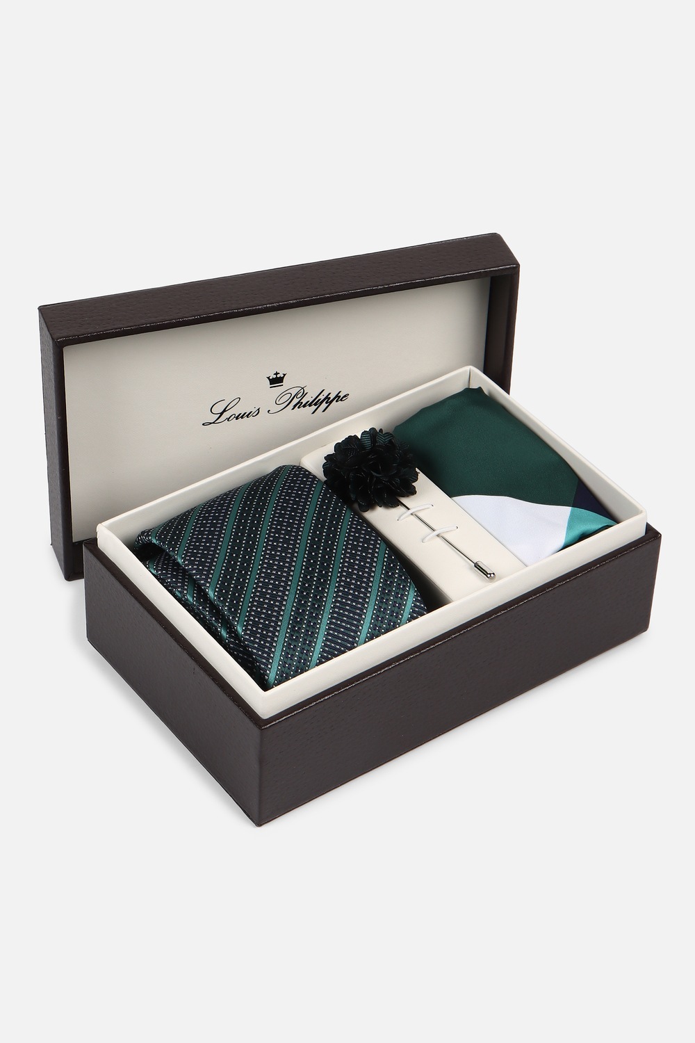 Men Green Embroidered Tie Pocket Square And Lapel Pin-Green 1 30762-men-green-embroidered-tie-pocket-square-and-lapel-pin-green-1.jpg