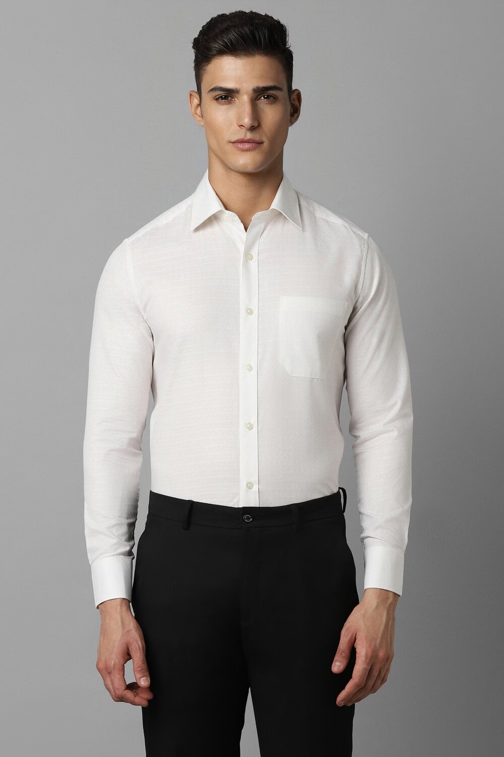 Men White Classic Fit Textured Full Sleeves Formal Shirt-White 1 31035-men-white-classic-fit-textured-full-sleeves-formal-shirt-white-1.jpg