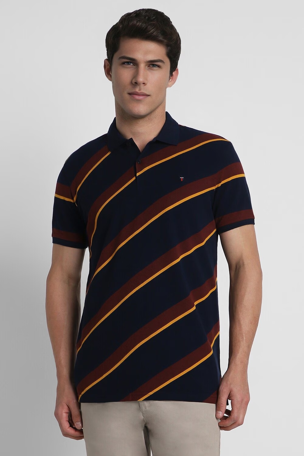 Men Navy Print Polo Neck T-shirt-Navy 20 3207-men-navy-print-polo-neck-t-shirt-navy-1.jpg