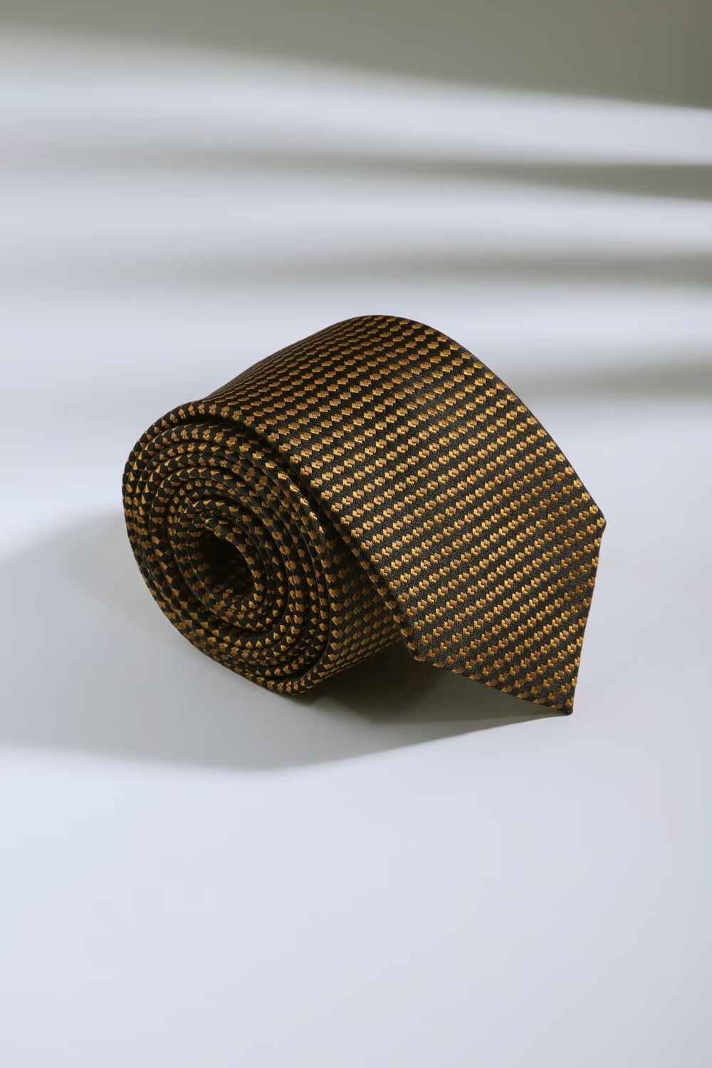 Men Brown Embroidered Tie-Brown