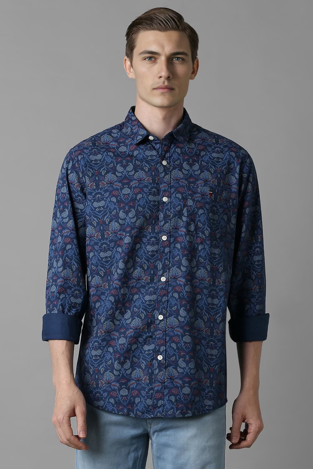 Men Navy Print Full Sleeves Casual Shirt-Navy 1 32291-men-navy-print-full-sleeves-casual-shirt-navy-1.jpg