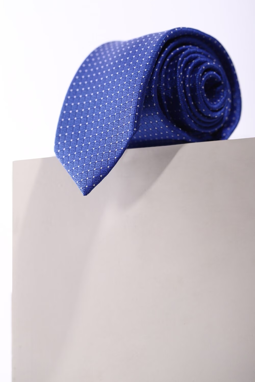 Men Blue Embroidered Tie-Blue