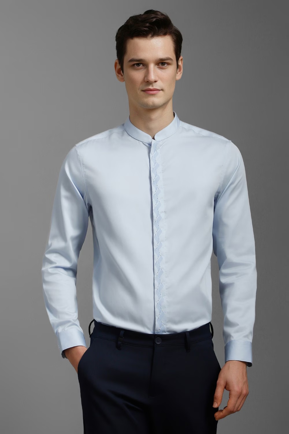 Men Light Blue Slim Fit Embellished Full Sleeves Formal Shirt-Light Blue 1 32893-men-light-blue-slim-fit-embellished-full-sleeves-formal-shirt-light-blue-1.jpg