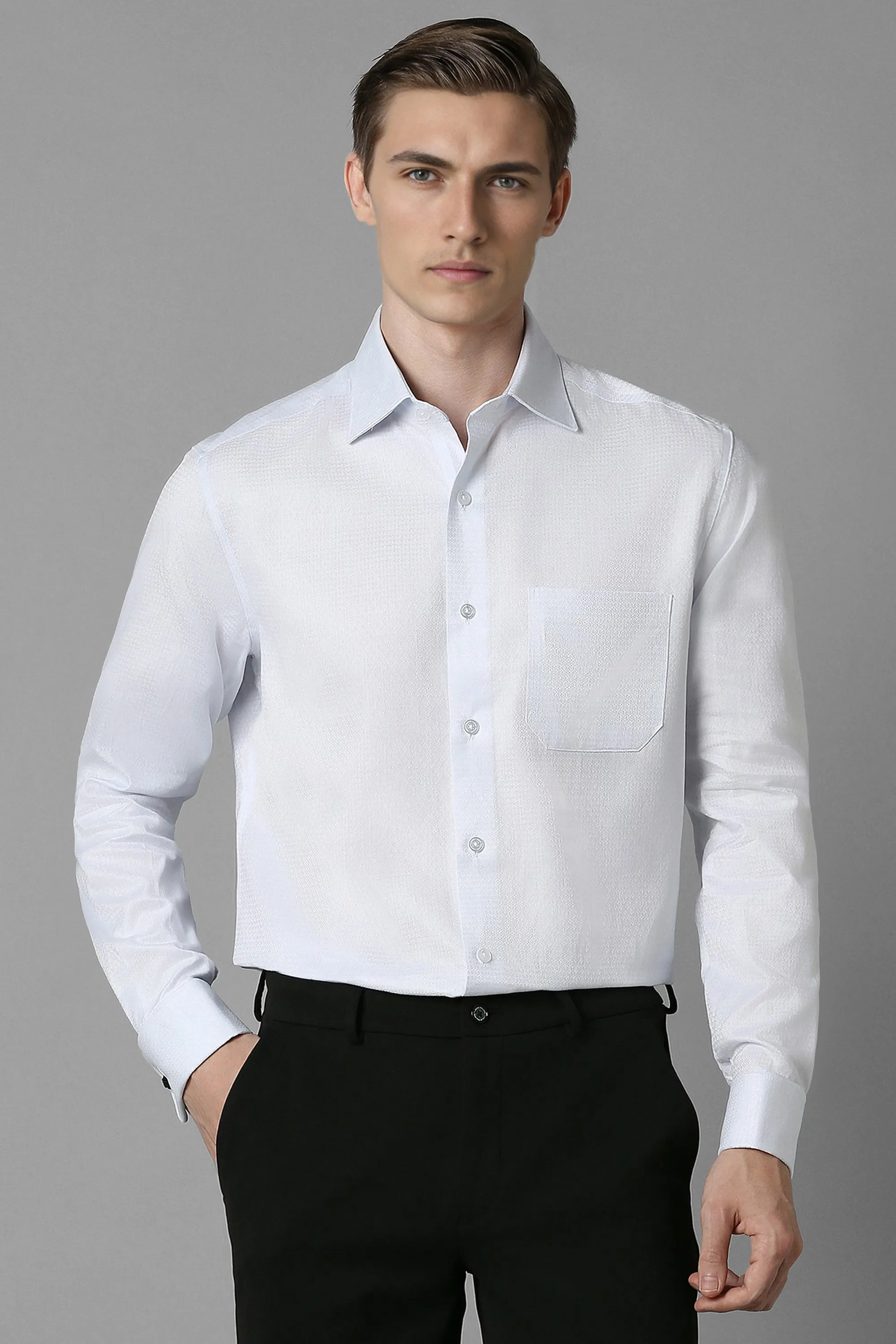 Men Blue Classic Fit Textured Full Sleeves Formal Shirt-Blue 1 33163-men-blue-classic-fit-textured-full-sleeves-formal-shirt-blue-1.webp
