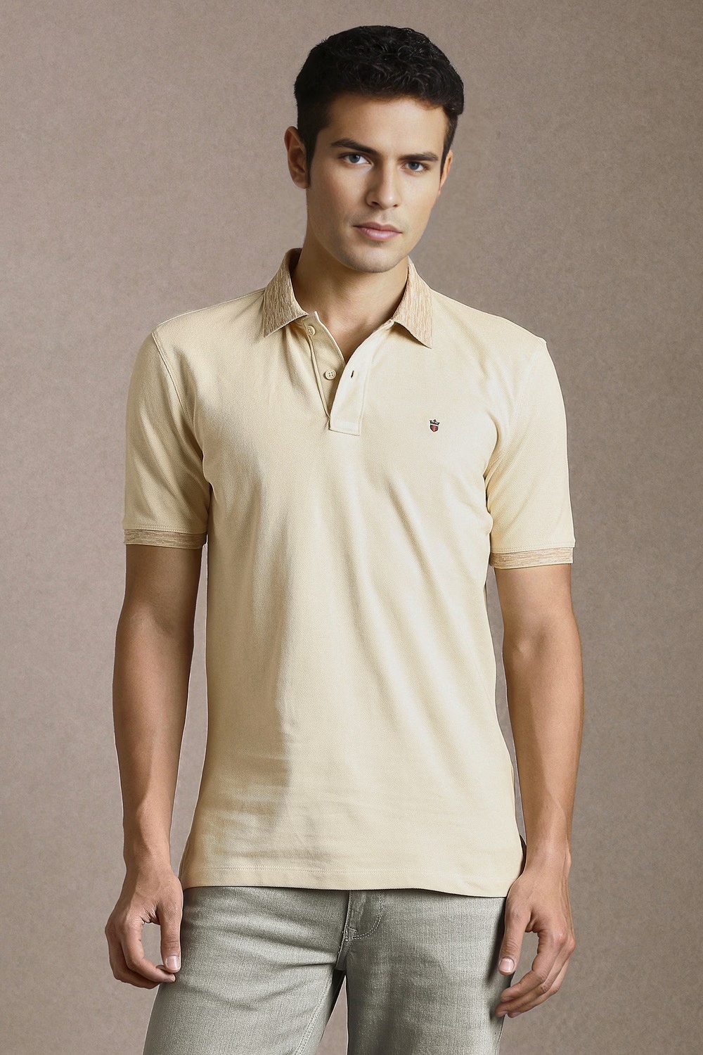 Men Beige Solid Polo Neck T-shirt-Beige 1 33312-men-beige-solid-polo-neck-t-shirt-beige-1.jpg