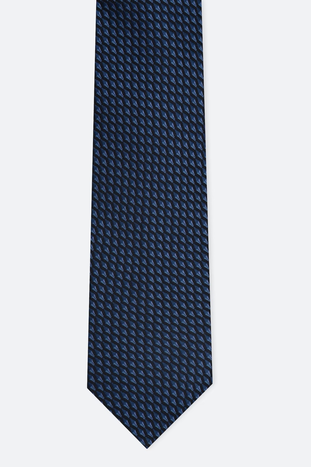 Men Navy Print Tie-Navy