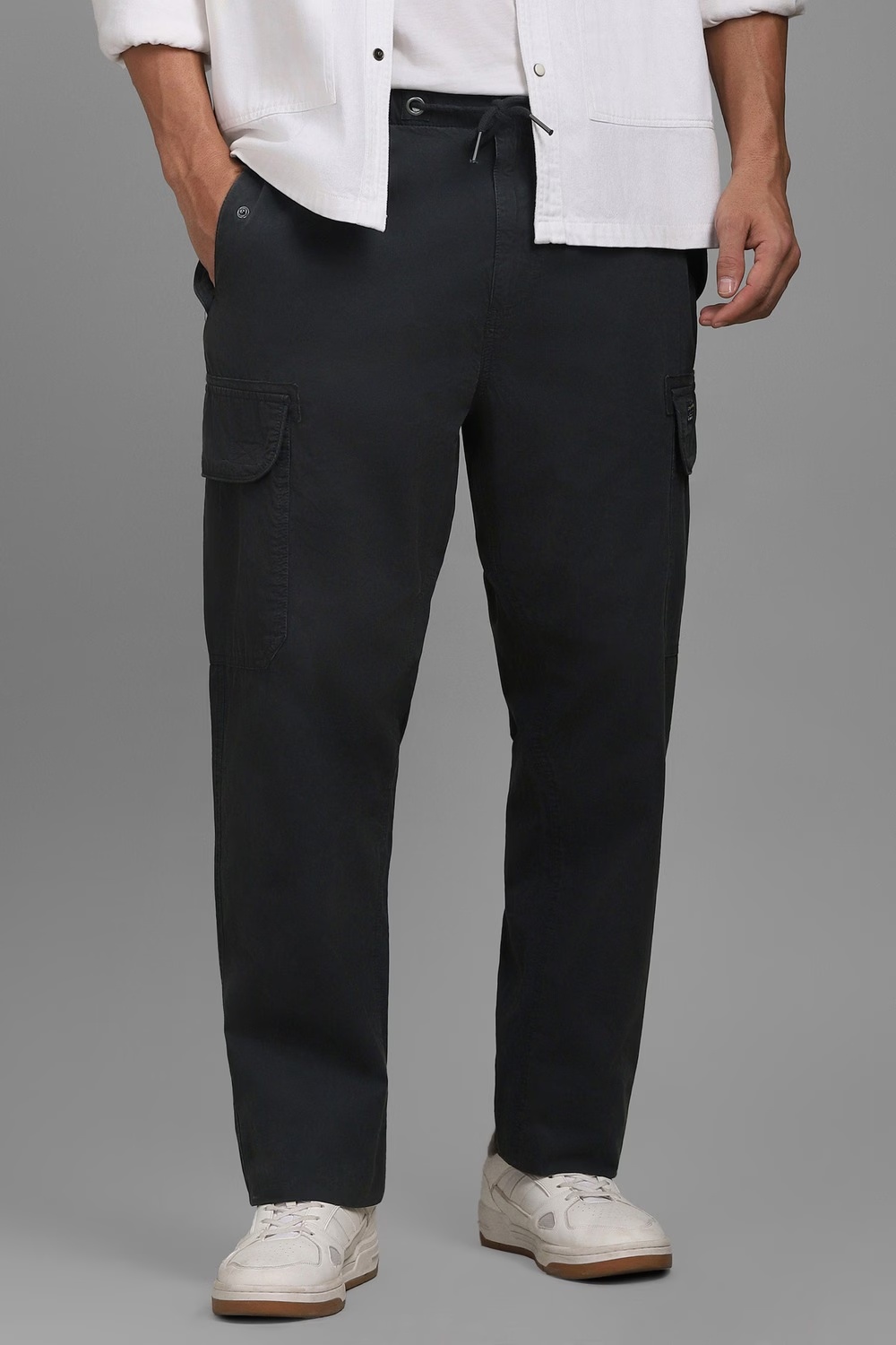 Men Grey Regular Fit Solid Flat Front Casual Trousers-Grey 1 34318-men-grey-regular-fit-solid-flat-front-casual-trousers-grey-1.jpg