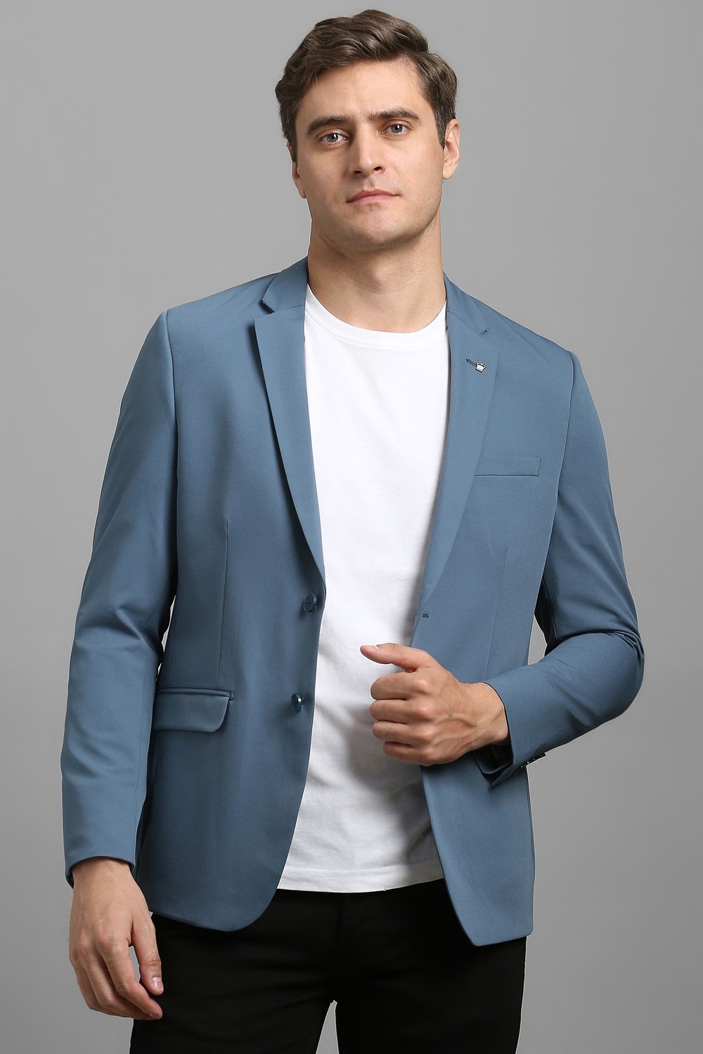 Men Blue Stripe Casual Blazer-Blue 1 34443-men-blue-stripe-casual-blazer-blue-1.jpg