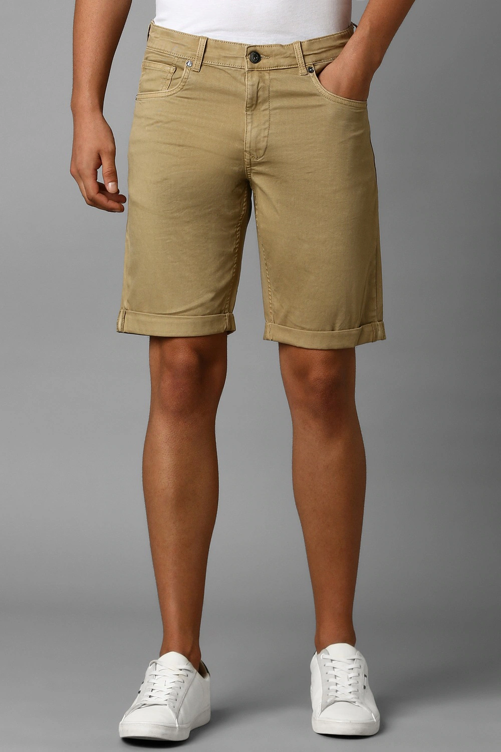 35212-men-khaki-solid-slim-fit-shorts-khaki-1.webp