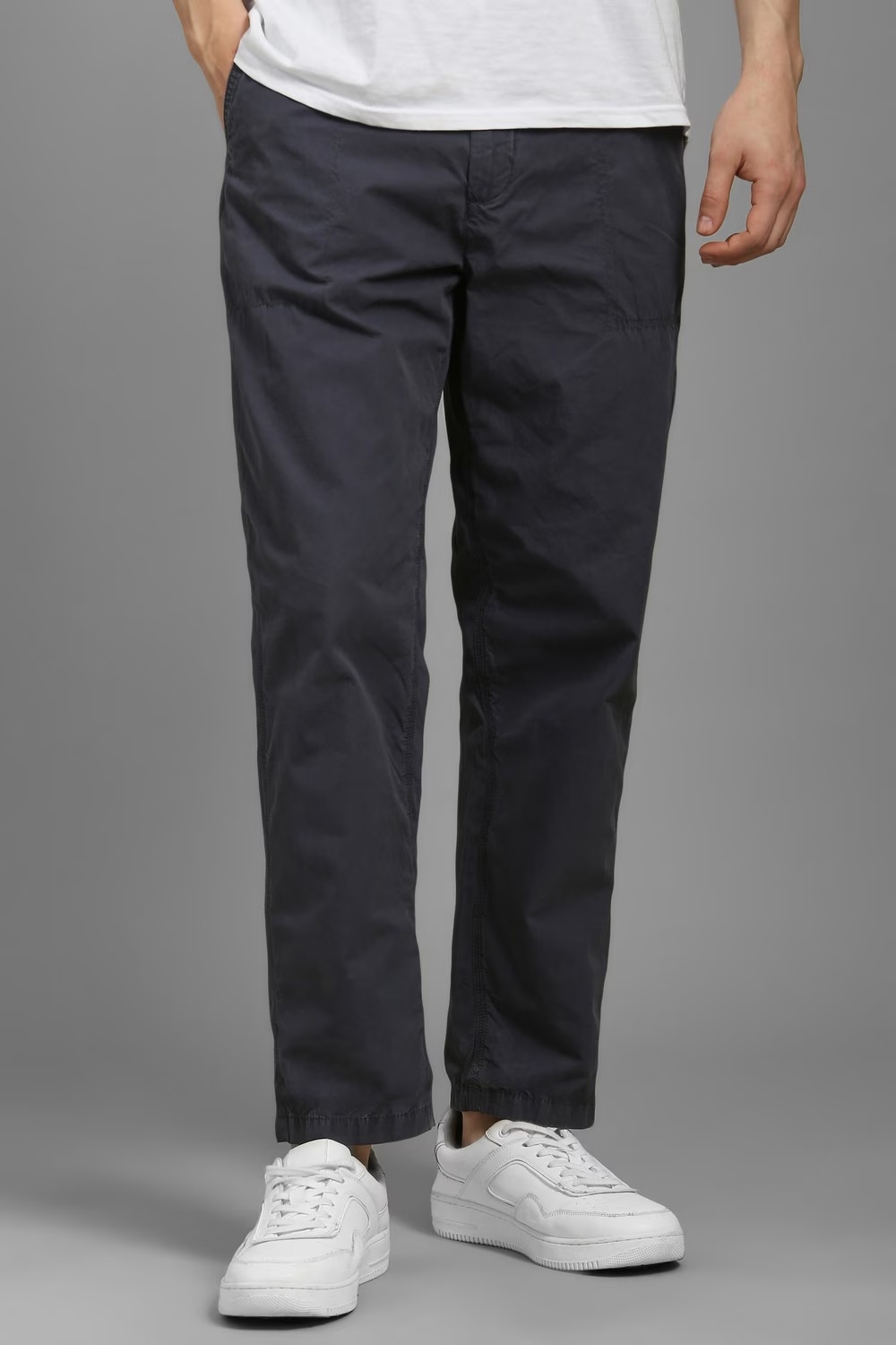 Men Grey Contemporary Fit Solid Flat Front Casual Trousers-Grey 1 35352-men-grey-contemporary-fit-solid-flat-front-casual-trousers-grey-1.jpg