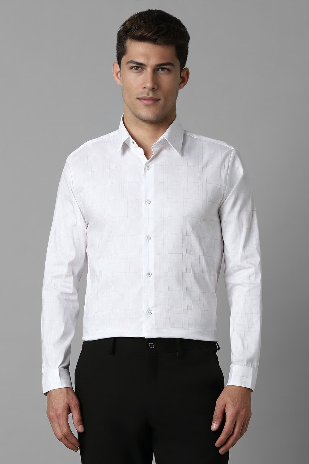 Men White Super Slim Fit Check Full Sleeves Formal Shirt-White 1 35718-men-white-super-slim-fit-check-full-sleeves-formal-shirt-white-1.jpg