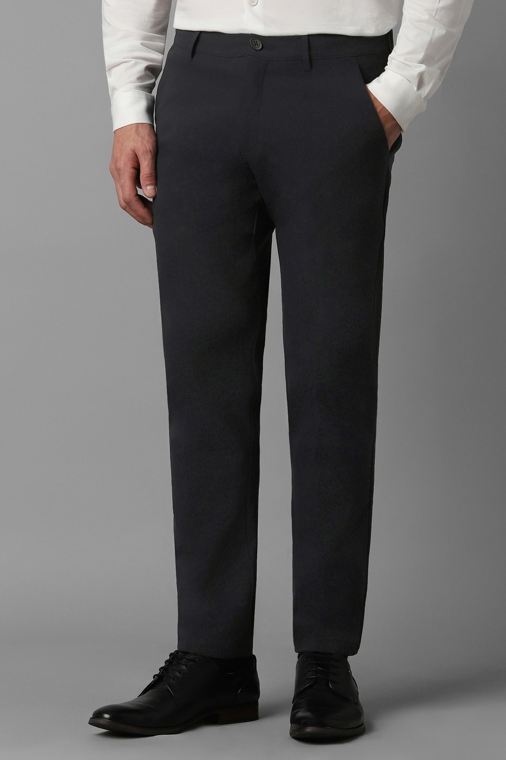 Men Black Contemporary Fit Solid Flat Front Casual Trousers-Black 1 35831-men-black-contemporary-fit-solid-flat-front-casual-trousers-black-1.jpg