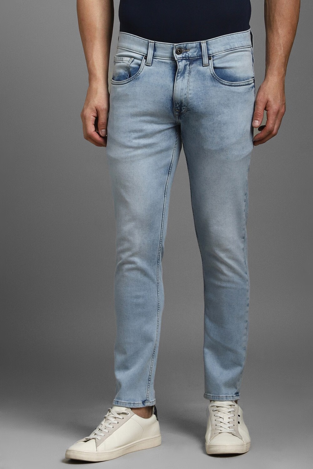 Men Blue Light Smart Fit Jeans-Blue