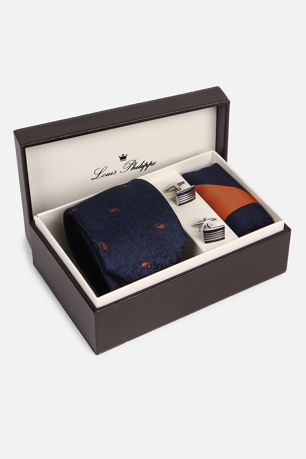 Men Navy Print Tie Pocket Square And Cufflink-Navy 1 35927-men-navy-print-tie-pocket-square-and-cufflink-navy-1.jpg