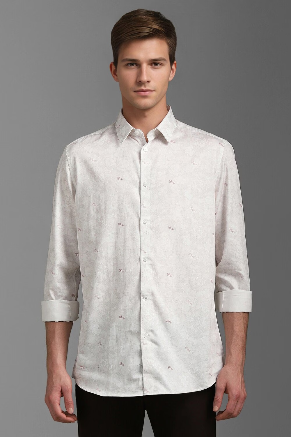 Men White Classic Fit Print Full Sleeves Casual Shirt-White 1 36048-men-white-classic-fit-print-full-sleeves-casual-shirt-white-1.jpg