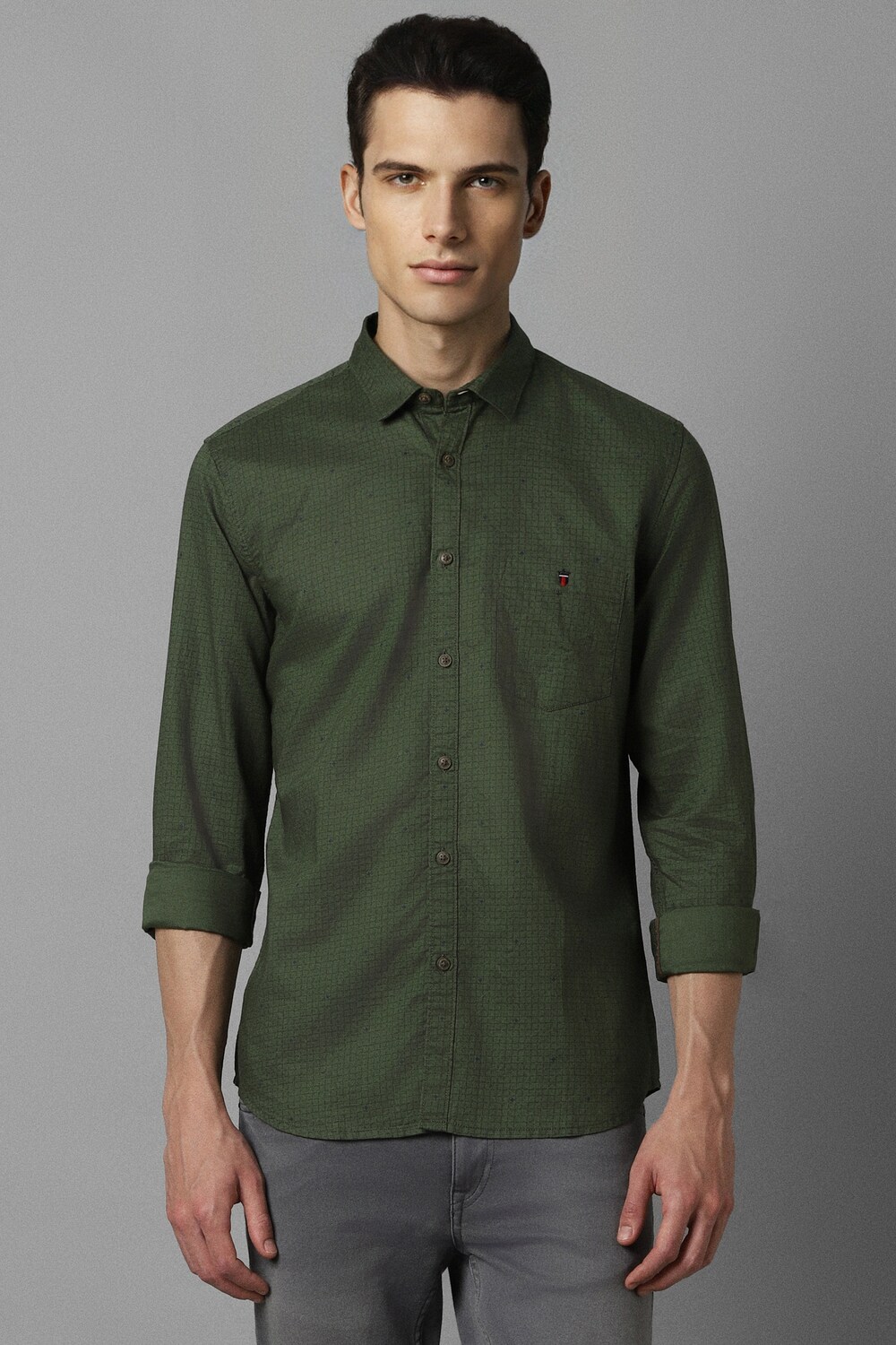 Men Green Slim Fit Print Full Sleeves Casual Shirt-Green 1 36546-men-green-slim-fit-print-full-sleeves-casual-shirt-green-1.jpg