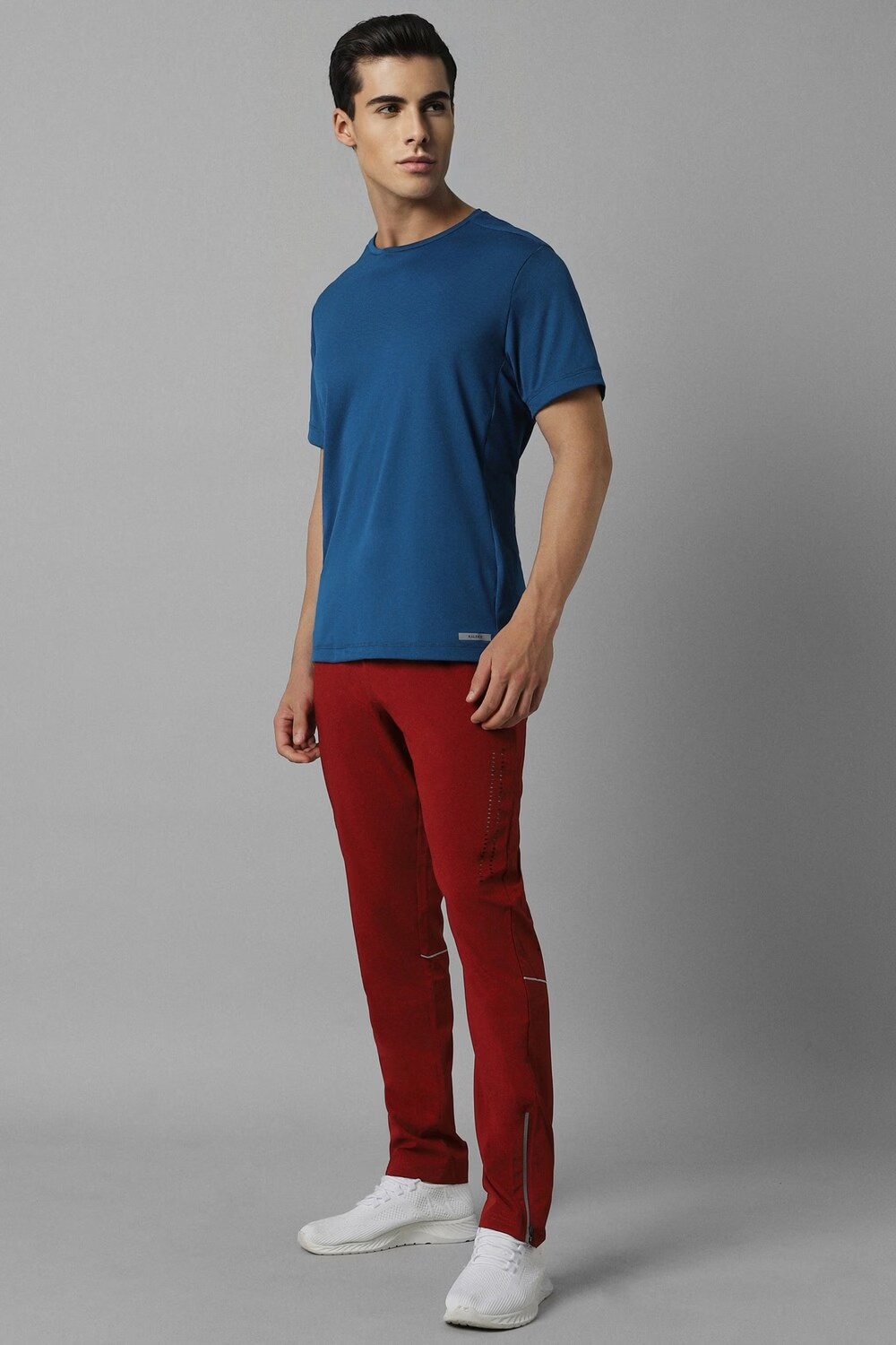 Men Red Solid Casual Track Pants-Red