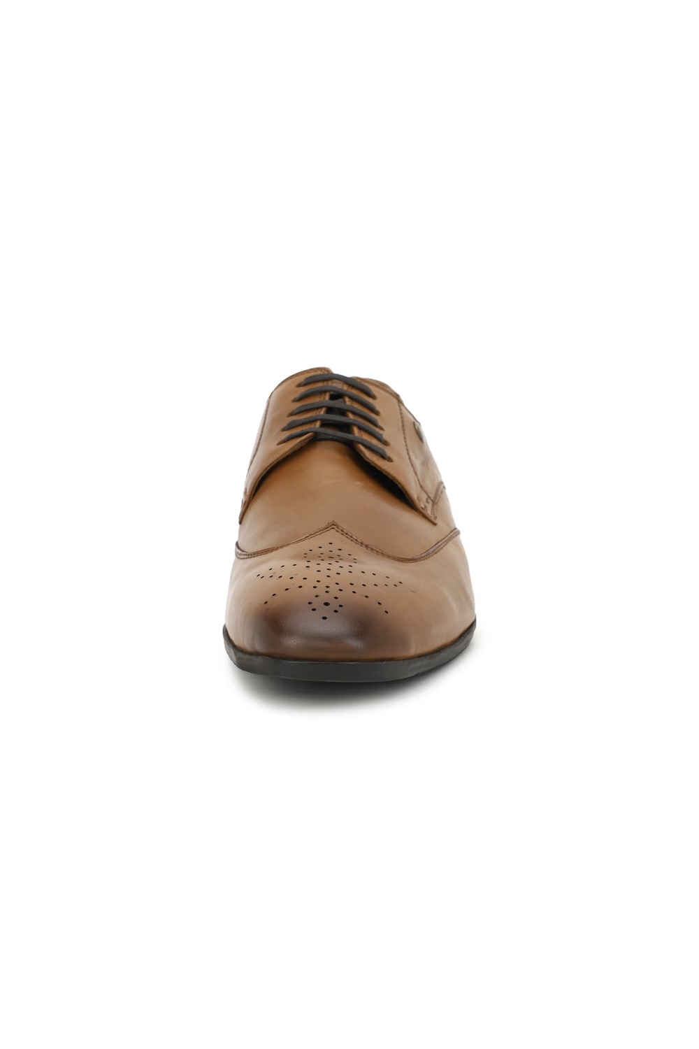 Louis Philippe Men Brown Brogue Derby Formal Imported Premium Leather Light Weight Breathable Lining Slip Resistant Flexible Toe-Brown