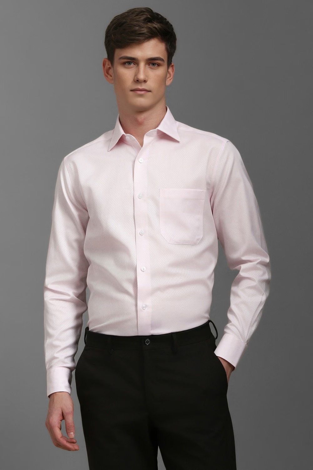 Men Pink Classic Fit Textured Full Sleeves Formal Shirt-Pink 1 38838-men-pink-classic-fit-textured-full-sleeves-formal-shirt-pink-1.jpg