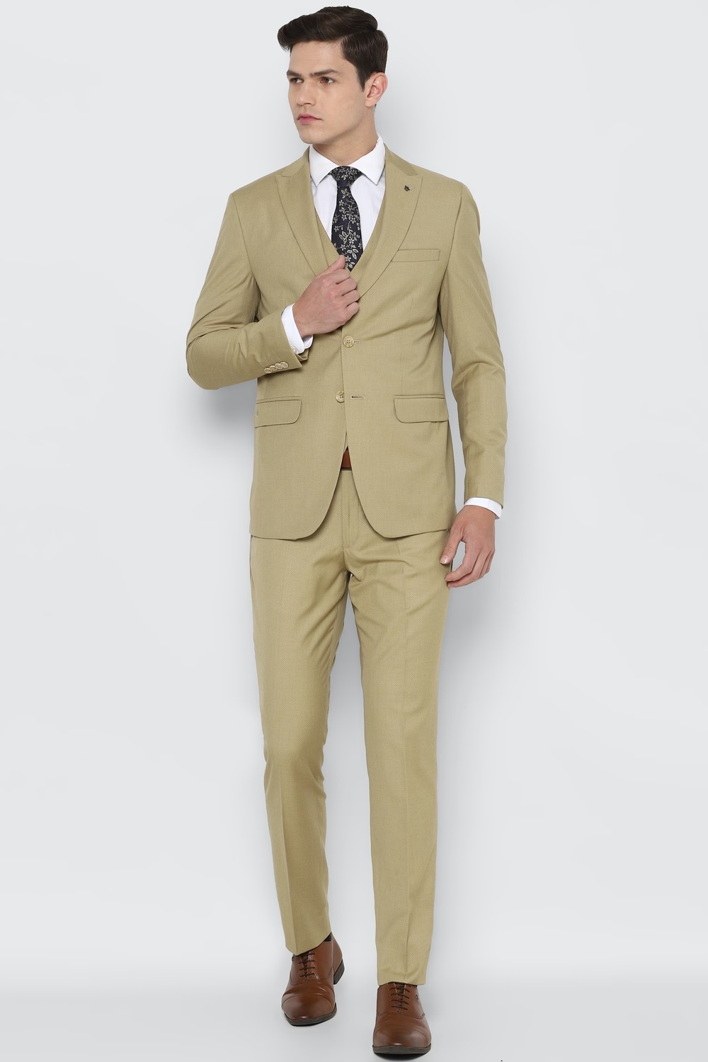 Men Khaki Slim Fit Textured Formal Three Piece Suit-Khaki 1 39900-men-khaki-slim-fit-textured-formal-three-piece-suit-khaki-1.jpg