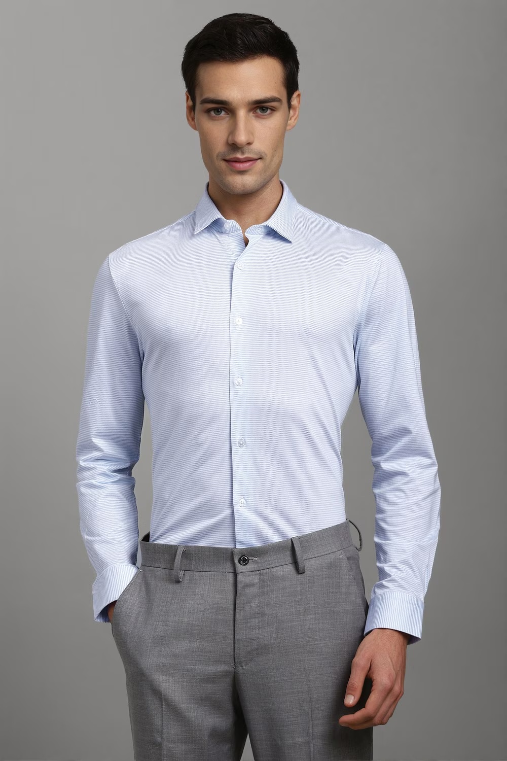 Men Light Blue Textured Full Sleeves Formal Shirt-Light Blue 1 40053-men-light-blue-textured-full-sleeves-formal-shirt-light-blue-1.jpg