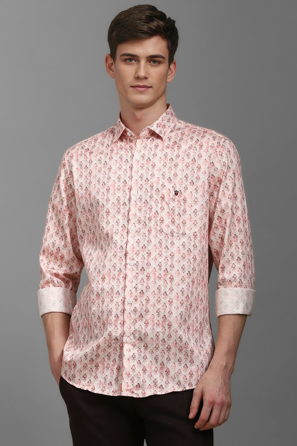 Men Red Slim Fit Print Full Sleeves Casual Shirt-Red 1 40547-men-red-slim-fit-print-full-sleeves-casual-shirt-red-1.jpg