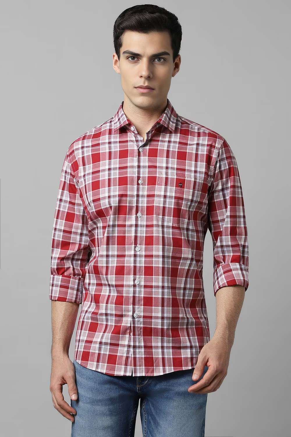 Men Red Check Full Sleeves Casual Shirt-Red 1 4122-men-red-check-full-sleeves-casual-shirt-red-1.jpg