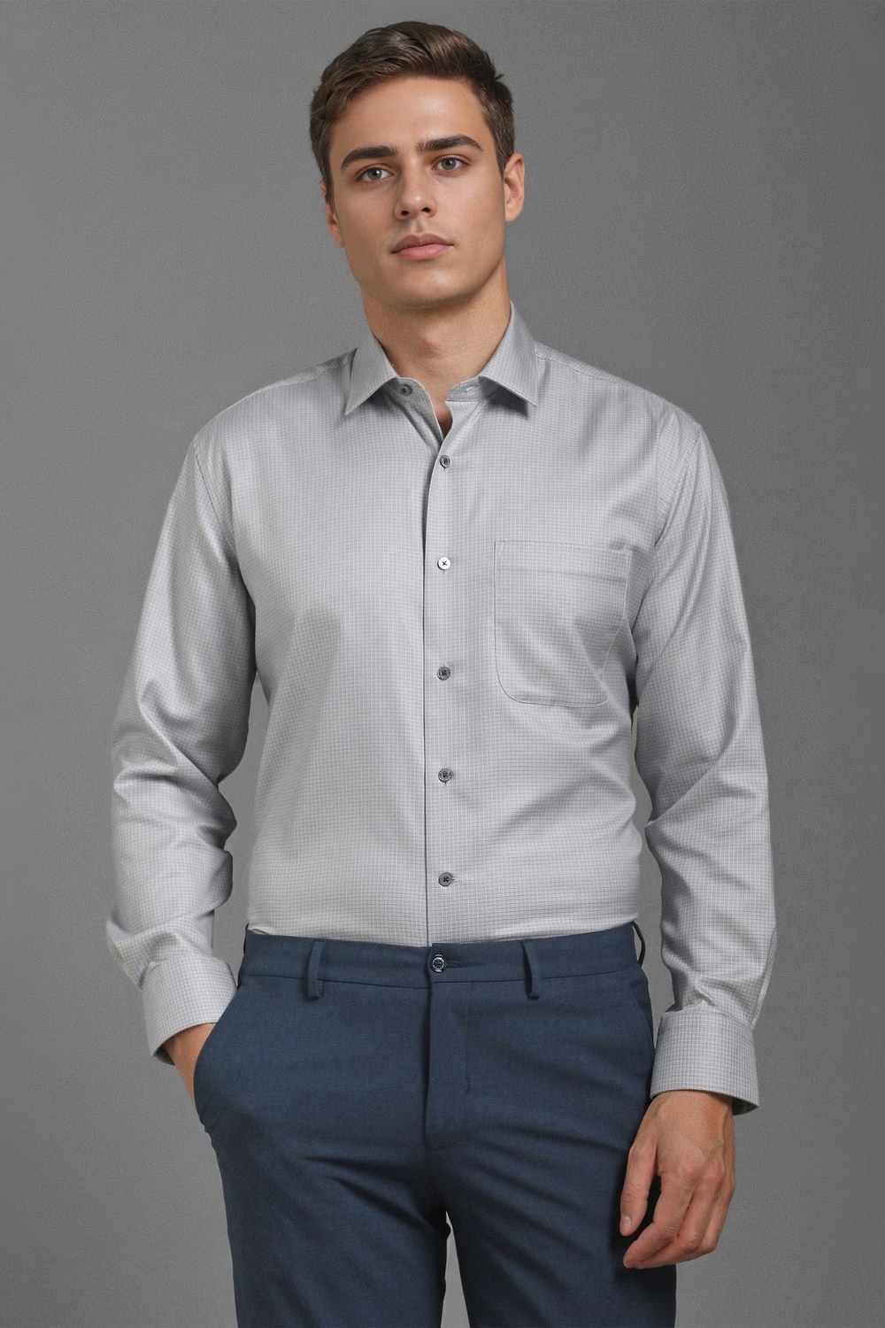 Men Grey Classic Fit Print Full Sleeves Formal Shirt-Grey 1 41380-men-grey-classic-fit-print-full-sleeves-formal-shirt-grey-1.jpg