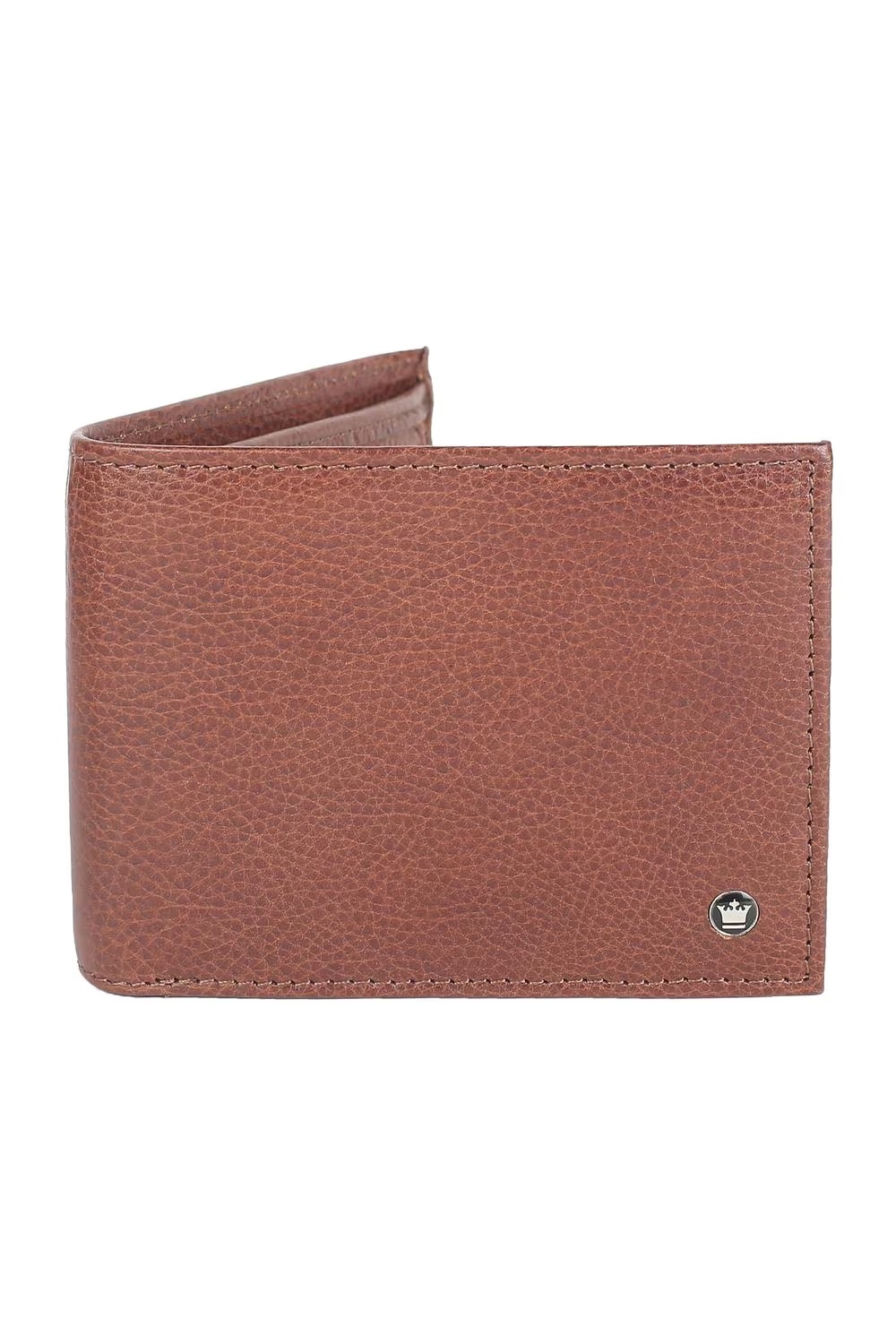 Louis Philippe Men Brown Textured Bifold Made from Premium Leather Coin Wallet-Brown 1 41740-louis-philippe-men-brown-textured-bifold-made-from-premium-leather-coin-wallet-brown-1.jpg