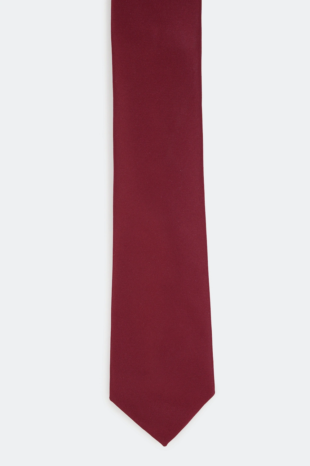 Men Maroon Solid Tie-Maroon
