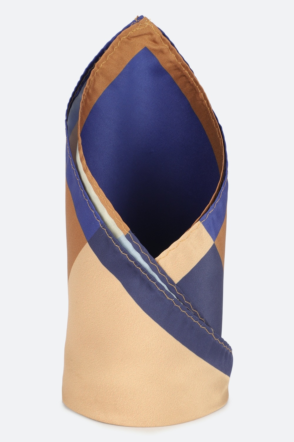 Men Multi Print Formal Pocket Square-Multi