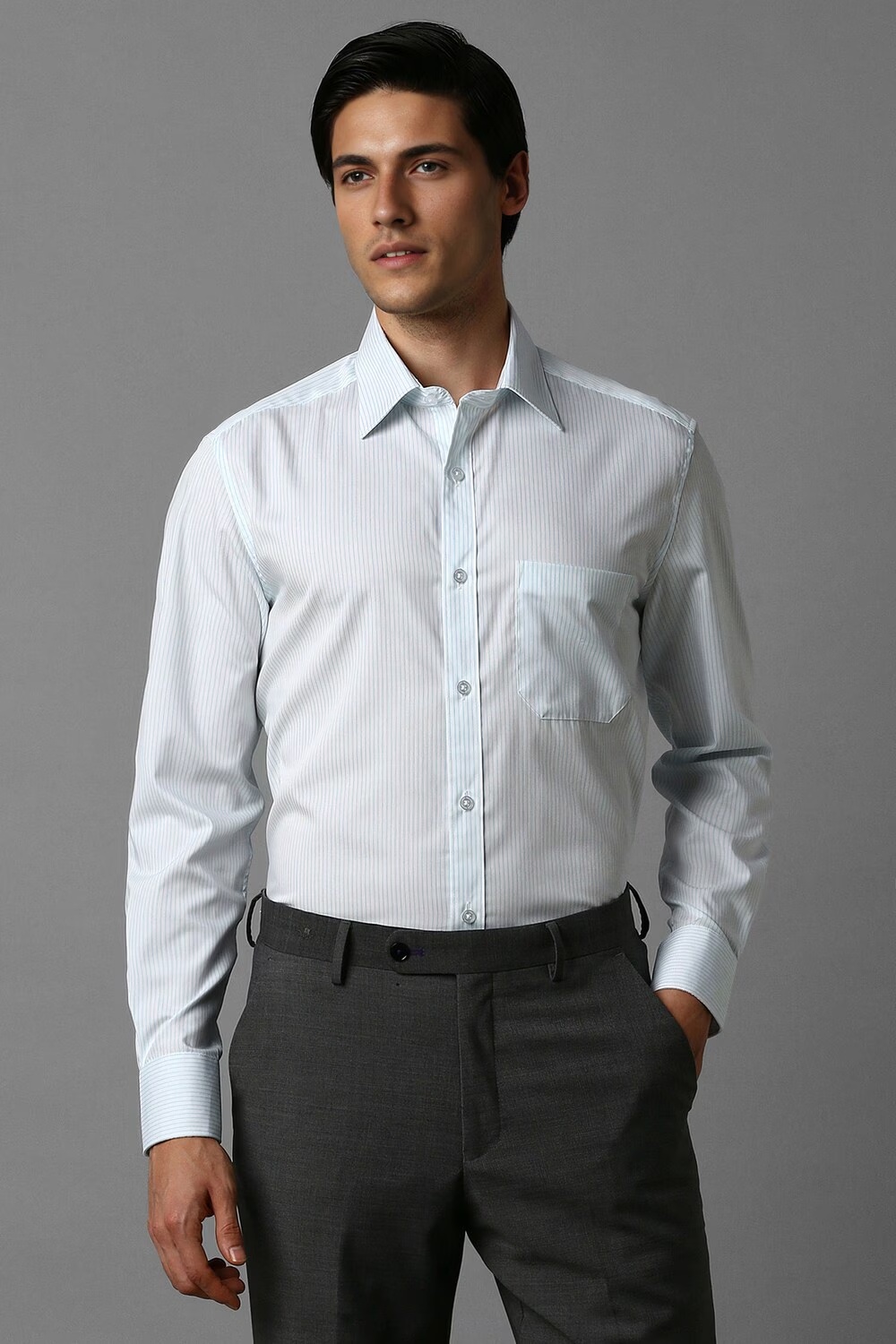 Men White Classic Fit Stripe Full Sleeves Formal Shirt-White 1 4317-men-white-classic-fit-stripe-full-sleeves-formal-shirt-white-1.jpg