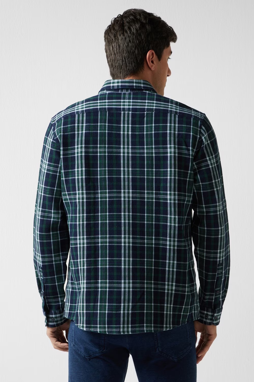 43274-men-navy-slim-fit-check-full-sleeves-casual-shirt-navy-1.webp