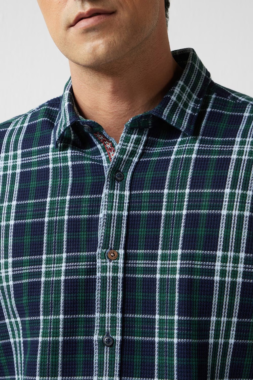 43274-men-navy-slim-fit-check-full-sleeves-casual-shirt-navy-1.webp