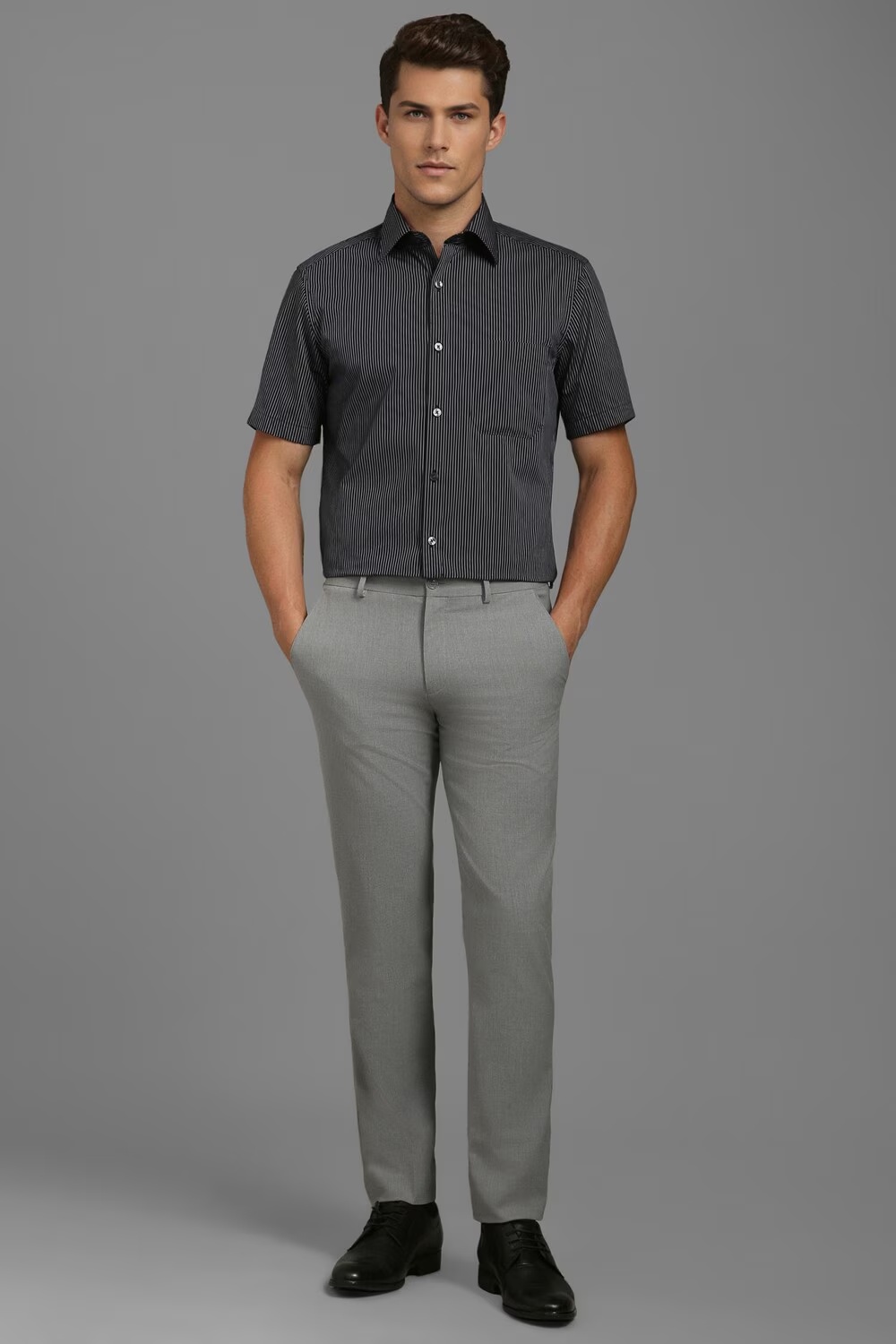 43689-men-black-classic-fit-stripe-half-sleeves-formal-shirt-black-1.jpg