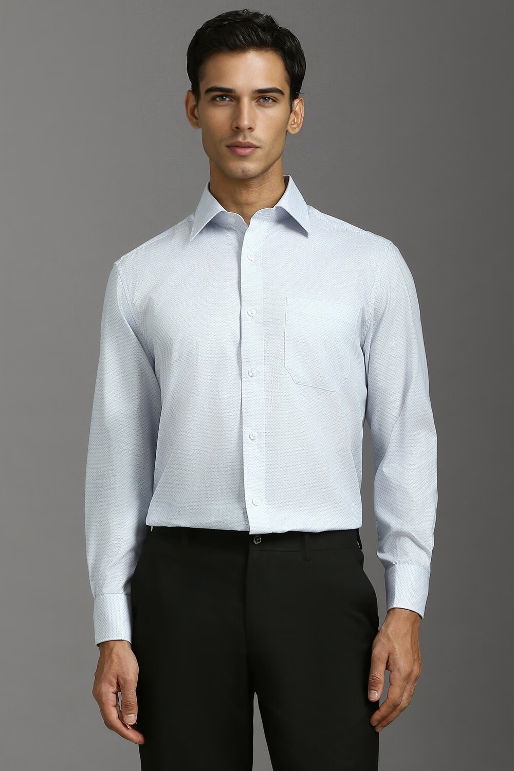 Men White Classic Fit Print Full Sleeves Formal Shirt-White 1 43785-men-white-classic-fit-print-full-sleeves-formal-shirt-white-1.jpg