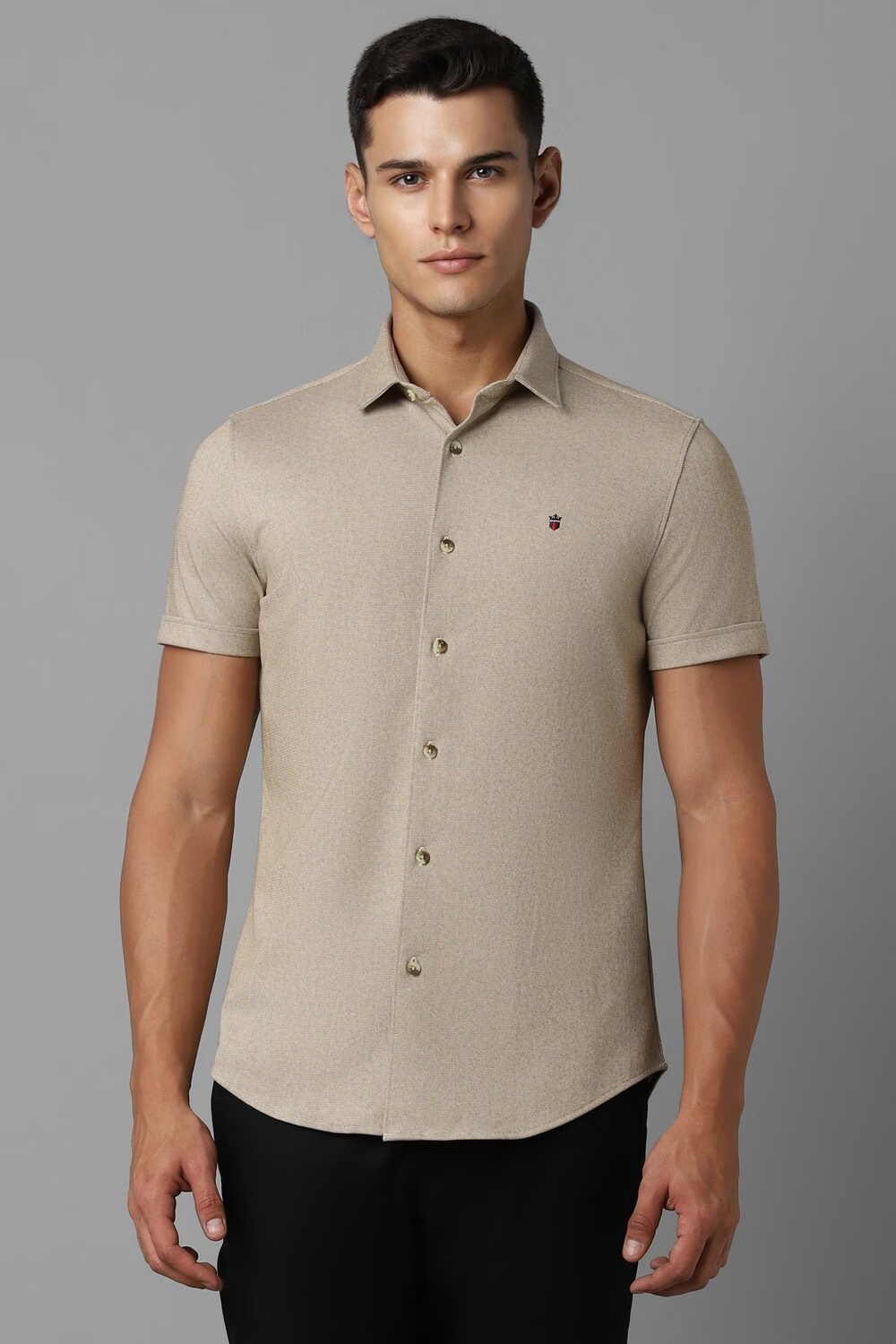 Men Beige Super Slim Fit Print Half Sleeves Casual Shirt-Beige 1 44402-men-beige-super-slim-fit-print-half-sleeves-casual-shirt-beige-1.jpg