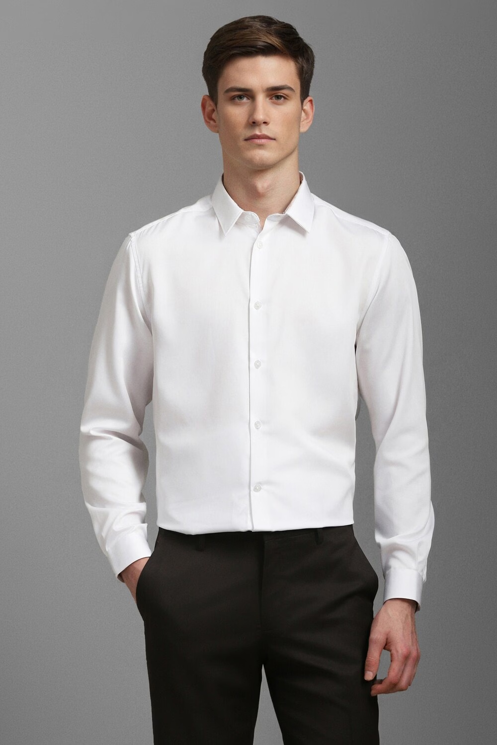Men White Classic Fit Solid Full Sleeves Casual Shirt-White 1 44674-men-white-classic-fit-solid-full-sleeves-casual-shirt-white-1.jpg