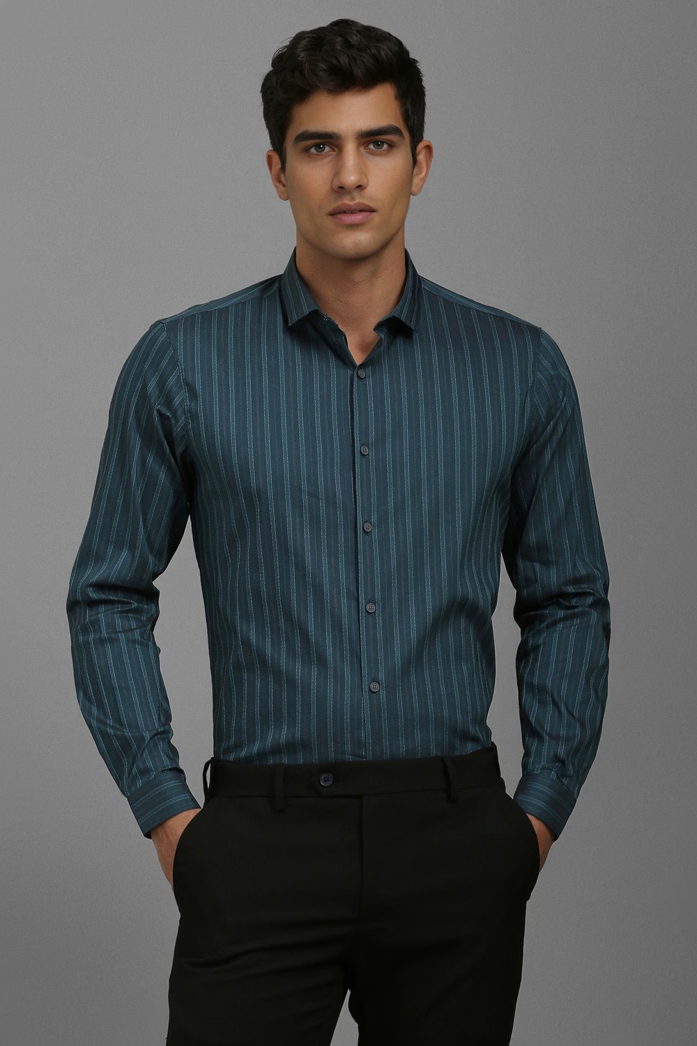 Men Blue Super Slim Fit Stripe Full Sleeves Casual Shirt-Blue 1 44714-men-blue-super-slim-fit-stripe-full-sleeves-casual-shirt-blue-1.jpg