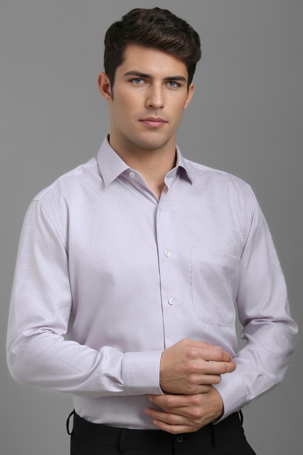 Men Grey Classic Fit Print Full Sleeves Formal Shirt-Grey 1 45424-men-grey-classic-fit-print-full-sleeves-formal-shirt-grey-1.jpg